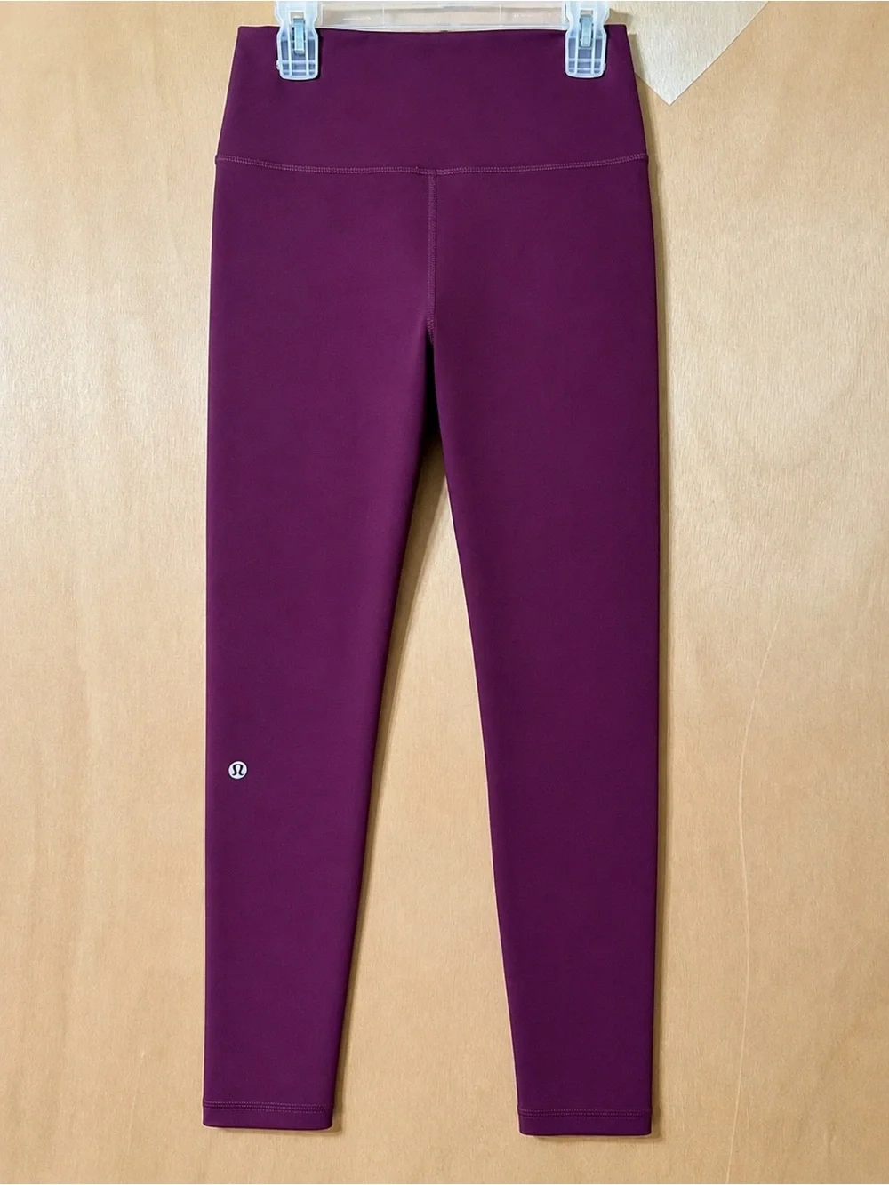 Lululemon Wunder Train High-Rise Leggings Size 6 – Burgundy/Deep Plum